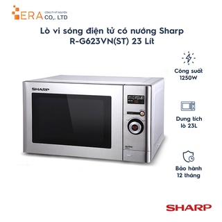 [Mã ELHADEV giảm 4% đơn 300K] Lò vi sóng điện tử có nướng Sharp R-G623VN(ST) 23 Lít