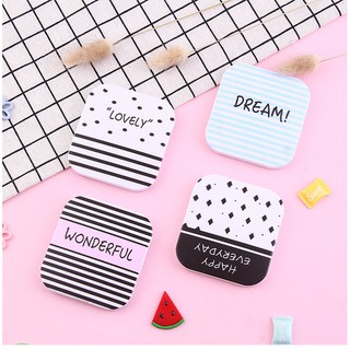 Gương Mini Hàn Quốc Siêu Dễ Thương - Tặng Kèm Lược