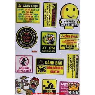 [Logo Nổi] 1 Tờ Logo Nổi Cảnh Báo V5 - Ảnh Thật
