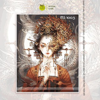 Tranh tô màu nữ nhân cao quý T1003