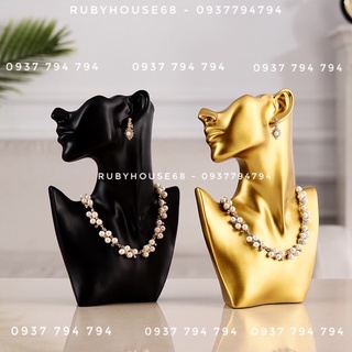 Đầu tượng 3D treo dây chuyền hoa tai