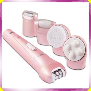 Máy làm đẹp cho phụ nữ đa năng 5 trong 1: Làm sạch lông, rửa mặt, massage mặt, massage toàn thân và tẩy da chết DSP