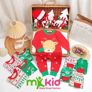 Bộ NOEL Dài Tay Cho Bé  Bộ Đồ Giáng Sinh Minky Mom Cho Bé Trai Bé Gái Siêu Dễ Thương