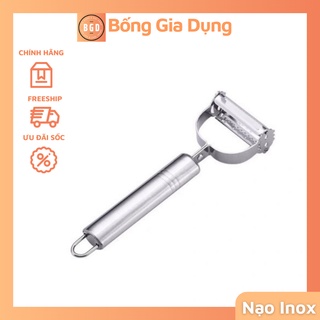 Nạo Củ Quả Inox Đa Năng 2 In 1 Thép Không Gỉ Nạo Củ Quả Và Bào Sợi Nhỏ Gọn Kích Thước 17x5 cm