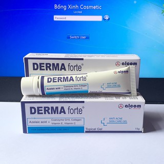 Derma Forte Gel 15g - Giảm Mụn Trứng Cá, Ngừa Thâm, Mờ Sẹo, Dưỡng Da