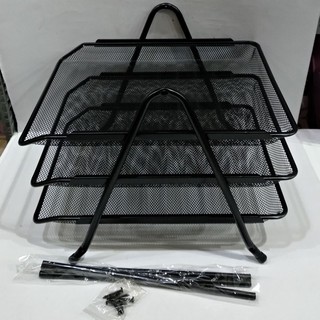 [Giao 2 Giờ] KHAY ĐỰNG HỒ SƠ TOPPOINT 3 TẦNG HY62001A - Màu Đen