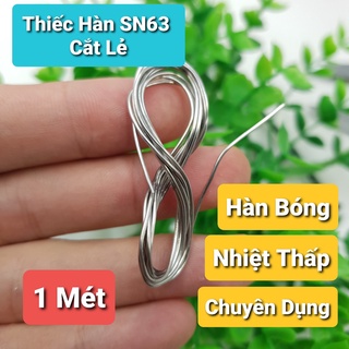 Thiếc Hàn SN63 0.8MM Đóng Gói Lẻ 1 métThiếc SN63 sợi 0.8mm chuyên dụng cho mạch điện