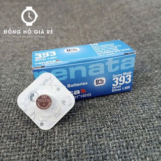 Pin đồng hồ 393 - SR754SW thương hiệu Renata (vỉ 1 viên)