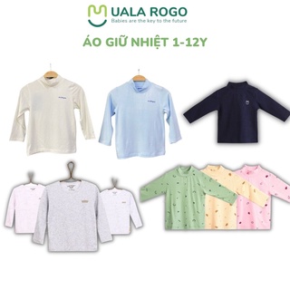 [FULL] Áo giữ nhiệt cho bé Ualarogo 6 tháng - 12 tuổi vải petit cotton cổ tròn giữ nhiệt