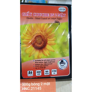 Giấy Couche In Ảnh 2 Mặt  - 50 Tờ - 300GSM