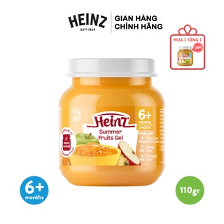 Dinh Dưỡng Đóng Lọ Rau Câu Trái Cây Mùa Hè HEINZ 110g (Date 18/08/2022) + Tặng 1 Hũ Táo Xoài 110g (Date T07/2022