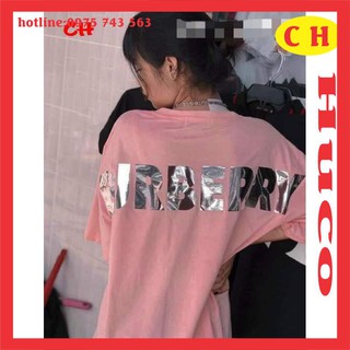 áo phông hè, áo thun tay lỡ BB..R 2 mẫu chất cotton phản quang và tráng gương nam nữ form thụng unisex ulzzang giá rẻ QC