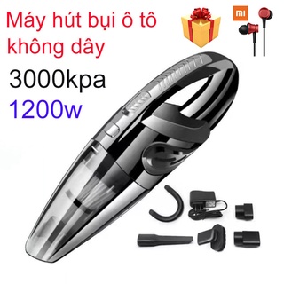 Máy Hút Bụi Ô Tô Mini, Máy Hút Bụi Cầm Tay Sạc Usb Hút Bụi Xe Hơi Công Xuất 120W Làm Sạch Mọi Loại Bụi Khi Khô Và Ướt