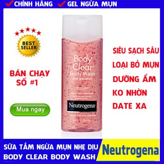 [HẾT MỤN LƯNG] Sữa Tắm Neutrogena Clear Body Wash Pink Grapefruit 250ml