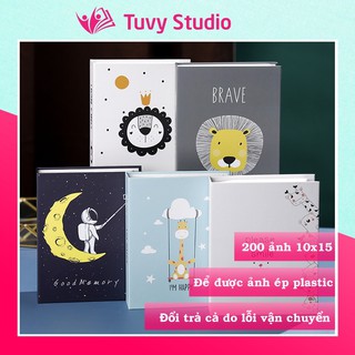 Album ảnh 10x15 đựng 200 ảnh bìa giấy cứng đẹp siêu cute để ảnh cho con, ảnh gia đình, làm quà tặng sẵn hàng tại Tú Vy S