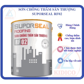 Sơn chống thấm sân thượng SUPORSEAL ROOFING RF02 bảo vệ ngôi nhà bạn hoàn hảo. Nền đẹp- Tường bền- Chống thấm lon 3.5L