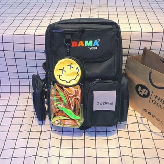 Balo Bama nam nữ 444 Backpack kèm túi tròn mini | Cặp bama