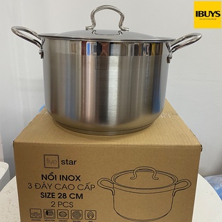 Nồi Luộc Gà Inox 3 Đáy Fivestar 28cm
