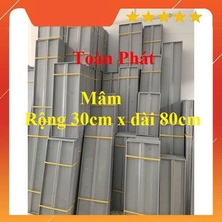Mâm sắt V lỗ ( 30x80cm) màu xám ghi