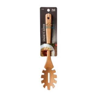 Muỗng vớt mì Dụng cụ vớt mì Spagheti Lock&amp;Lock bằng gỗ sồi P-1052