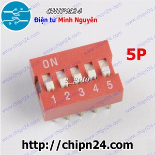 [3 CÁI] Công tắc bit 5p ĐỎ (Switch 5)