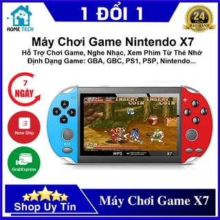 Máy chơi game cầm tay X7 màn hình FULL HD 4.1 Inch 900 game, kiêm nghe nhạc, chụp ảnh - Tặng Tai Nghe