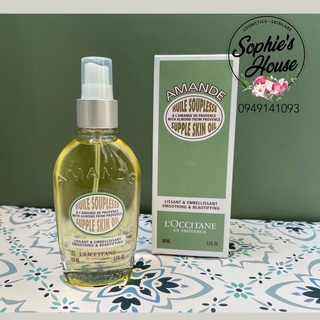Tinh dầu hạnh nhân chống rạn, săn chắc da Loccitane / L’Occitane Almond Supple Skin Oil 100ml