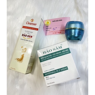Combo kem Hảo Sâm nám, tàn nhang 18g + Sữa rửa mặt 100ml
