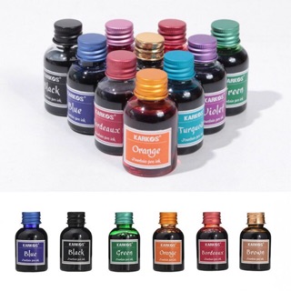 Mực bút máy KAKOS 30ml 10 màu dùng cho bút luyện chữ đẹp