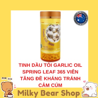 [ÚC] TINH DẦU TỎI GARLIC OIL SPRING LEAF 365 VIÊN CỦA ÚC