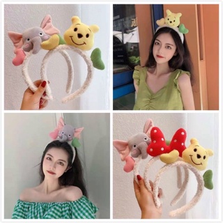 Băng đô cài tóc hình con voi, con gấu 2 tim phong cách hàn quốc