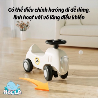 Ô tô bập bênh Holla 2 in 1 HL-10175 kiểu dáng Hàn Quốc đa năng vừa làm bập bênh, vừa làm xe chòi chân cho bé
