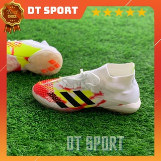 [Tặng Túi Rút Và Tất]Giày Đá Bóng Sân Cỏ Nhân Tạo Predator 20.3 TF White Red, Giày Đá Banh Nam