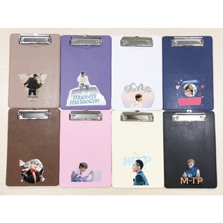 kẹp tài liệu sơn tùng KTLD5 mtp dễ thương cute da pu 23*15cm hoạt hình trình kí