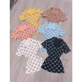 ÁO POLO IN HỌA TIẾT  G G SANG CHẢNH H