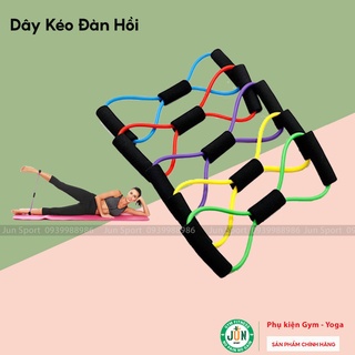 Dây Kéo Đàn Hồi Tập Thể Lực, Tập tay Đa Năng Vòng Số 8 Jun Sport