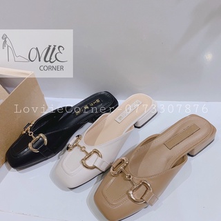 SỤC NỮ THỜI TRANG LOVIIECORNER - GIÀY BỆT NỮ MŨI VUÔNG - GIÀY BÚP BÊ GÓT VUÔNG D211016