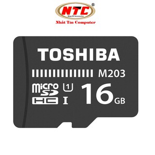 Thẻ nhớ MicroSDHC Toshiba M203 UHS-I U1 16GB 100MB/s - Không Box (Đen)