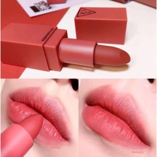 (CAM KẾT CHUẨN AUTH, TEM HIDDEN TAG) Son Lì 3CE MOOD RECIPE MATTE LIP COLOR #221 Mellow Flower hồng đất
