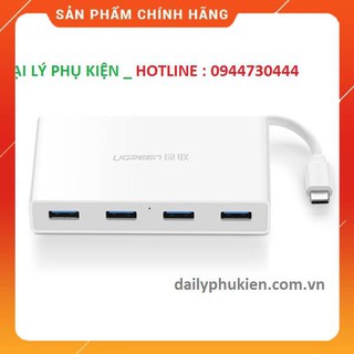 Bộ chia USBC ra 4 cổng USB 3.0 hỗ trợ cổng USBC cấp nguồn Ugreen 30278 dailyphukien
