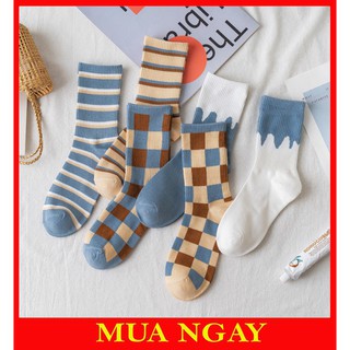 [Mã FAMARAL1 giảm 10K đơn 50K]Tất vớ nữ cổ cao vintage hàn quốc cực đẹp TN21