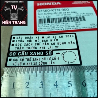 Tem hướng dẫn lxat- cơ cấu sang số zin các dòng xe số Honda chính hãng Honda