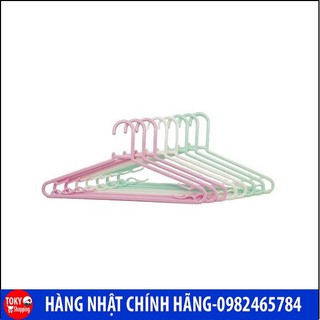 Set 8 móc phơi quần áo (xanh, hồng) Hàng Nhật