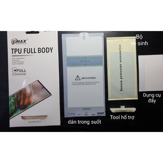 Dán dẻo Vmax cho Samsung Note 20 Ultra, 5G Full màn hình