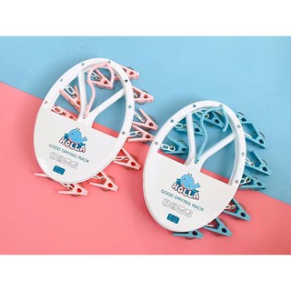Dàn Móc Treo Kẹp Nhựa Đa Năng Cao Cấp Holla 22 Móc