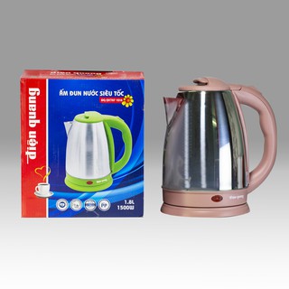 Ấm đun nước siêu tốc Điện Quang ĐQ EKT07 1518 BR (1500W, 1.8L, INOX 201, nhựa PP, màu nâu) - Điện gia dụng Hoàng Kim