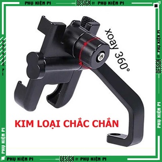 [Bán Lỗ Xả Kho]  Giá Đỡ Điện Thoại Gắn Xe Máy Inox C2 Chống Rung, Chống Cướp Cực Chắc Chắn