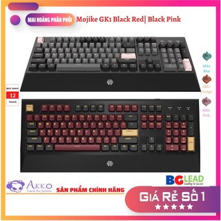 [Chính hãng] Bàn phím cơ AKKO Mojike GK1 Black Red| Black Pink (AKKO sw v2| LED trắng) - Mai Hoàng phân phối và Bảo hành