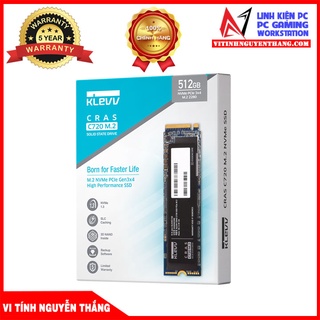 Ổ cứng SSD KLEVV CRAS C720 512GB M2 NVME GEN3X4 new chính hãng
