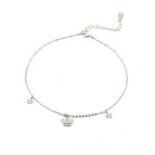 Lắc Chân Bạc Nữ Hình Vương Miện S925 LC1767 - Bảo Ngọc Jewelry